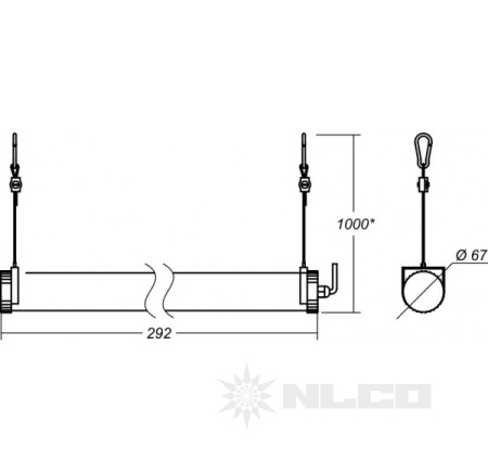 Светильник NLCO ISK9-06-PC